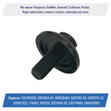 Blade Bolt and Washer Assembly Replacement for Husqvarna, Craftsman, Poulan - 532193003