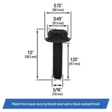 Blade Spindle Hex Head Screw Bolt for Husqvarna, Poulan, Ryobi - 584953901, 539107630