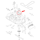Blade Spindle Hex Head Screw Bolt for Husqvarna, Poulan, Ryobi - 584953901, 539107630