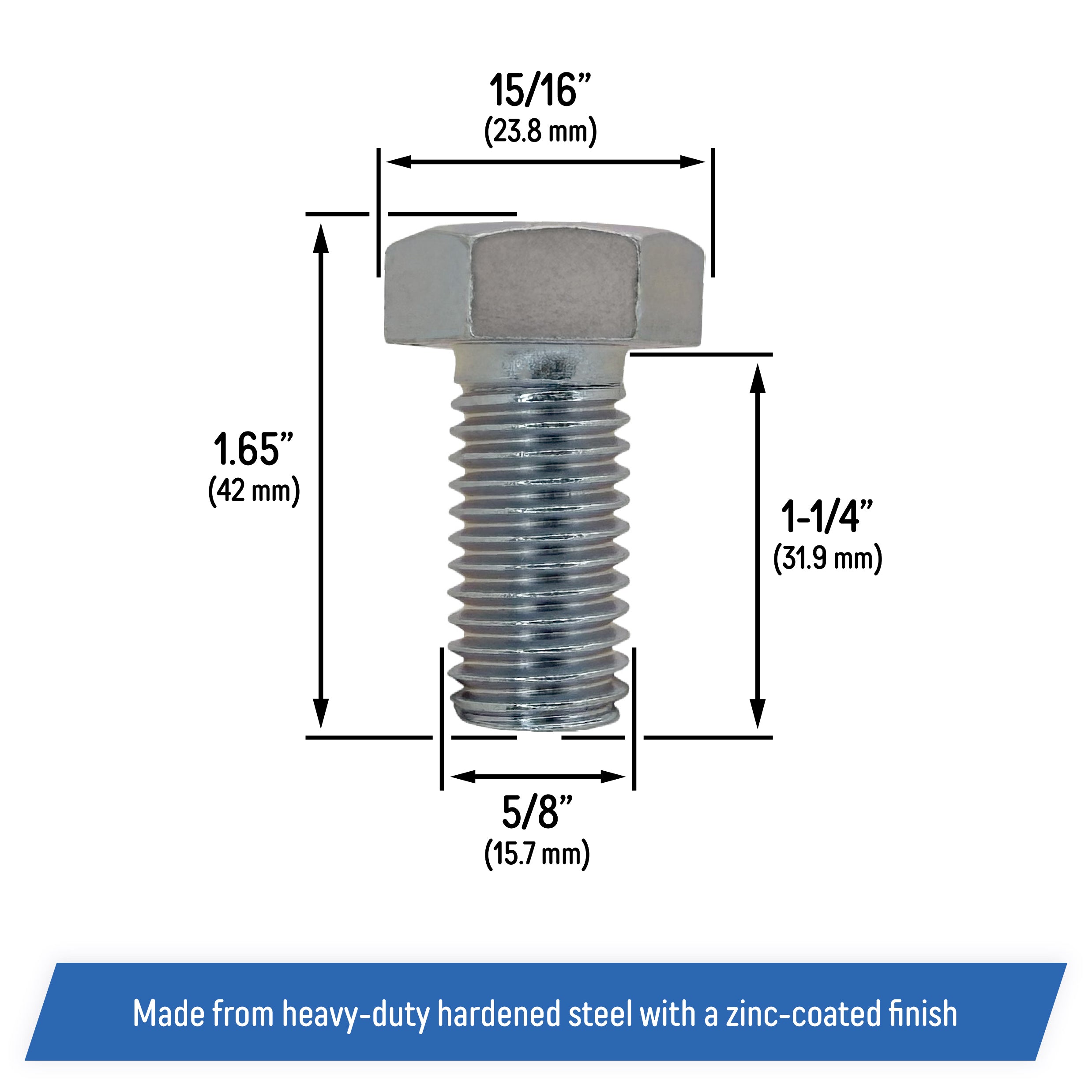 Blade Bolt Replacement for Hustler Super Mini, Fastrak, Hustler