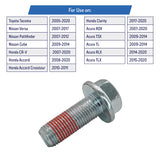 Brake Caliper Bracket Bolts for Select Honda, Acura, Nissan, Toyota Models 2005-2020 - 14981, 41005EM10A