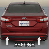 2013-2017 Ford Fusion Chrome Rear Bumper Trim Molding - Automotive Authority