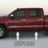 2014-2019 Chevy Silverado Chrome Side Door Trim Rocker Panel Molding - Automotive Authority