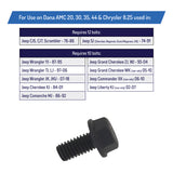 Differential Cover Bolts Replacement for AMC 20 - Jeep CJ, Scrambler, Wagoneer, J10