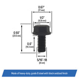 Differential Cover Bolts for Dana 30 35 44, AMC 20, 8.25 - Jeep CJ YJ TJ JK XJ MJ ZJ WJ WK XK