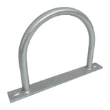 Dock Piling Hoop on Plate - 10" - Hoop Pile Holder - 2" Plate, 3/8" thick
