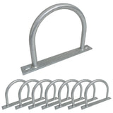 Dock Piling Hoop on Plate - 10" - Hoop Pile Holder - 2" Plate, 3/8" thick