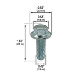 Driveshaft Bolts for Jeep Dodge Ram - Mopar 6506497AA, 5191037AD, Dorman 13864