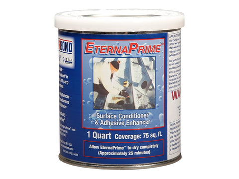  EternaBond EternaPrime Adhesive and Surface Conditioner Can - 1 Quart | EB-EPQTC | Aids in Adhesion on Dirty or Dusty Surfaces - for MicroSealant and Other Self Adhesive Seaming Tape 