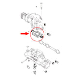 Exhaust Elbow Riser Dry Joint Gasket, Closed for MerCruiser - 27-864549A1, 27-864549A02
