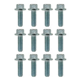 Exhaust Manifold Header Flange Bolts Replacement for GM Chevrolet LS & LT Engines, LS1 LS2 LS3 LSX - 551696 (12pk, Zinc)