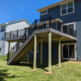 Fast 2K Deck Post Mix | Expanding Foam Concrete Alternative for Deck Post, Fence Post, Mailbox, & Playground Equipment Installs. Fast-Setting, Post Foam