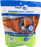 Fast 2K Fence Post Mix | Concrete Alternative and Replacement for Fence Post and Mail Post Installs. Expanding Composite Footing, Quick Setting 