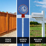 Fast 2K Fence Post Mix | Concrete Alternative and Replacement for Fence Post and Mail Post Installs. Expanding Composite Footing, Quick Setting 