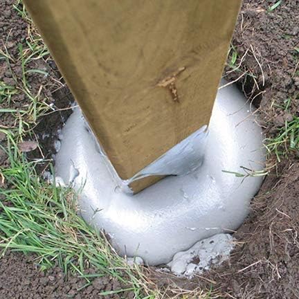 Alternative Fence Posts Fast 2K Fence Post Mix - Concrete Alternative for Fence and Mail Post ...