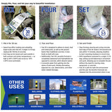 Fast 2K Fence Post Mix | Concrete Alternative and Replacement for Fence Post and Mail Post Installs. Expanding Composite Footing, Quick Setting 