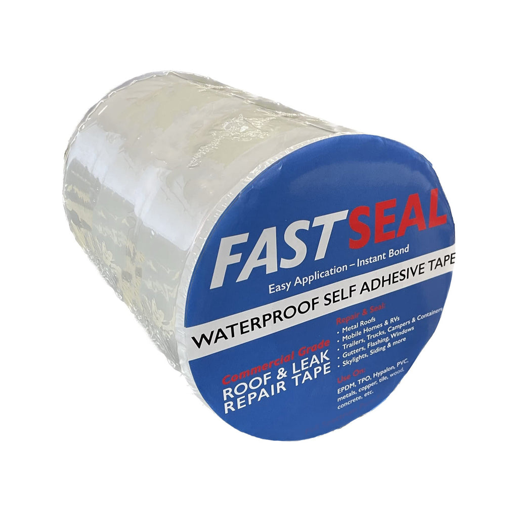 FastSeal Waterproof Roof Leak Repair Tape - White 12" – Automotive