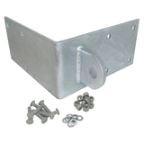 Floating Dock Outside Corner Hinge Plate Bracket, Male & Female - Heavy-Duty Galvanized Steel
