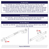 Driveshaft Yoke Bolts for Ford, Lincoln, Mercury M12-1.75x25 - N800594S100