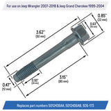 Front Wheel Hub Bolt for Jeep Wrangler, Grand Cherokee - 926-173, 5012436AA, 5012436AB