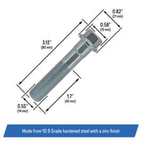 Front Wheel Hub Bolt for Chevy Silverado 1999-2010 & Express 2003-2014, GMC Savana 2003-2014, Cadillac Escalade 2002-2015