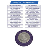 Fuel Rail Air Regulator Diaphragm for Mercury 75-300 HP 2-Stroke & Diesel Outboards, Optimax - 8M6002988