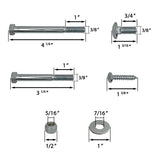 Galvanized Support Bunk and Bracket Assembly for Jon Boat - Bunk Not Included