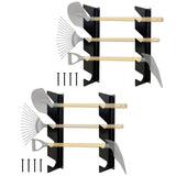 Garage Tool Organizer Wall Mount, Shed Organization Racks, Garden Tool Organizer for Shovels and Rakes, Solid Steel - Holds 100 lbs