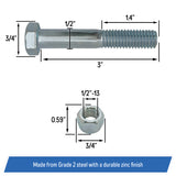 Kit de boulons de carter d'huile en acier inoxydable pour moteurs Chevy et Ford Small Block V8 – SBC et SBF (22 pièces) 