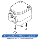 Hold-Down Brackets Replacement for Dometic 970-FK, 385320005 - 970 Series Portable Toilets
