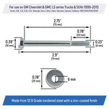 Intake Manifold Bolt Kit for All Chevy GMC LS Truck SUV Engines V8 1999-2013 - Vortec, 4.8L, 5.3L, 6.0L, 6.2L, Silverado, Tahoe, Yukon, Suburban, Trailblazer