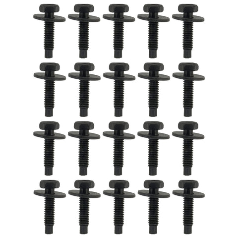 M6-1.0 x 24mm Body SEMS Bolts, Bumper, Fender, Splash Shield, Undercover Hood - Universal Application
