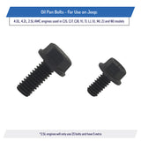 Oil Pan Bolts for Jeep CJ YJ TJ XJ MJ ZJ WJ, 4.0L 4.2L 2.5L, AMC V8 Engines