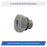 Oil Pressure Sensor Adapter for All Chevy GM, LS Engines LS1, LS2, LS3, LSX, 5.3L, 6.0L, 6.2L - M16x1.5
