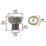 Oil Pressure Sensor Adapter for All Chevy GM, LS Engines LS1, LS2, LS3, LSX, 5.3L, 6.0L, 6.2L - M16x1.5
