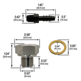 Oil Pump Priming Adapter Kit for All Chevy GM, LS Engines LS1, LS2, LS3, LSX, 5.3L, 6.0L, 6.2L - M16x1.5