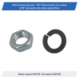 Pitman Arm Nut and Lock Washer for Steering Gear Box for GM - 5697702, 5667628