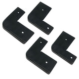 RV Slide Out Corner Cover, Plastic Corner Cover Trim for Campers Trailers, Impact & UV Resistant - Black