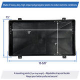 Marine / Boat / RV Battery Tray - Group 27 Series With Strap, Battery Holder