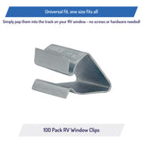 RV Window Replacement Screen Clips, Spring Bail Retainer Clip, Roll Form, Stainless Steel