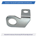  Rear Axle Safety Flag Whip Mounting Bracket for Motorcycle, Dirt Bike, Motocross, Off-Road, Dune Flag, 22mm - Zinc