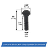 Rear Lock Bolts for Corvette C4 1984-96 Removable Targa Roof Panel - 14051183