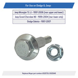 Rear Sway Bar Bolts for Jeep Wrangler TJ LJ 97-06, Grand Cherokee WJ 99-04, Dodge Dakota 97-07