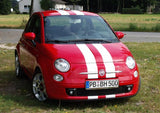 Kit de rayures de course double Fiat 500