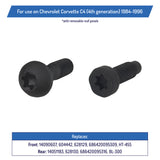 Removable Roof Top Panel Hold Down Bolt Set for Corvette C4 1984-1996 - 14051183, 14090607