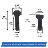 Removable Roof Top Panel Hold Down Bolt Set for Corvette C4 1984-1996 - 14051183, 14090607