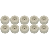 Cargo Trailer Ramp Door Replacement White Rubber Bumper 2.5" Round