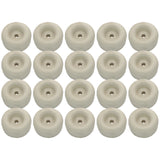 Cargo Trailer Ramp Door Replacement White Rubber Bumper 2.5" Round