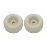 Cargo Trailer Ramp Door Replacement White Rubber Bumper 2.5" Round