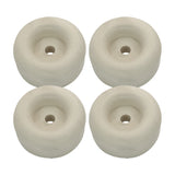 Cargo Trailer Ramp Door Replacement White Rubber Bumper 2.5" Round